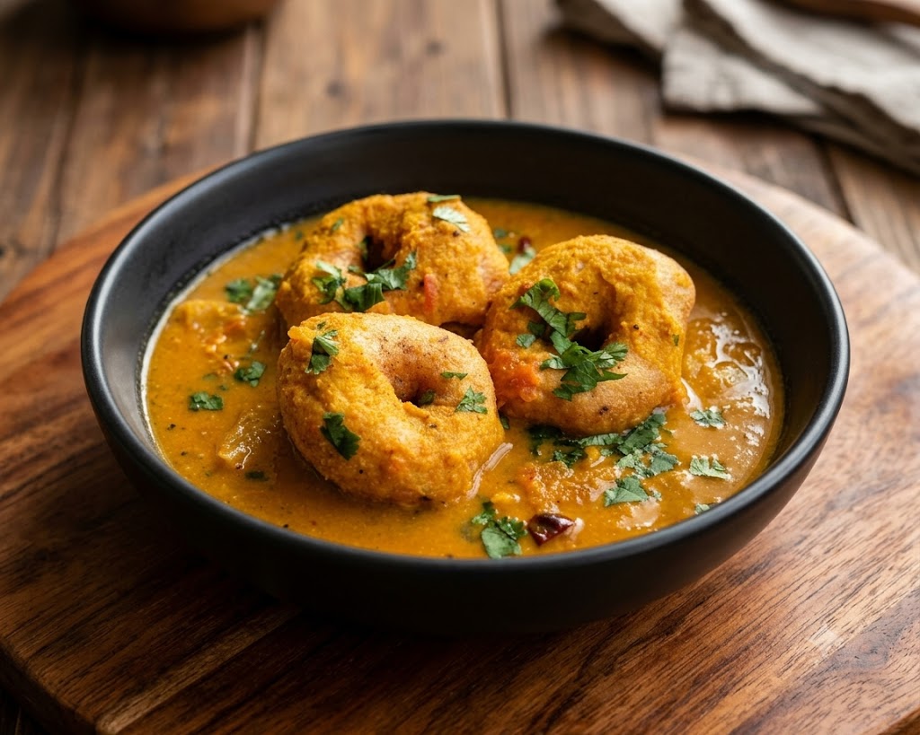 South Indian idli and sambar at Dosa Dream Calgary